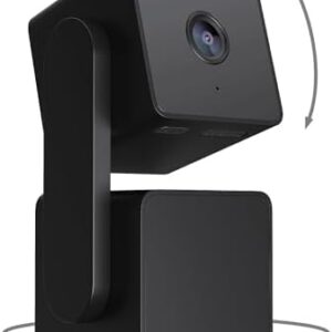 WYZE Cam Pan v3 Indoor/Outdoor IP65-Rated 1080p Pan/Tilt/Zoom Wi-Fi Smart Home Security Camera with Motion Tracking for Baby & Pet, Color Night Vision, 2-Way Audio, Works with Alexa & Google, Black