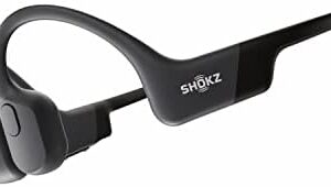 SHOKZ OpenRun (AfterShokz Aeropex) - Open-Ear Bluetooth Bone Conduction Sport Headphones - Sweat Resistant Wireless Earphones for Workouts and Running - Built-in Mic, with Headband