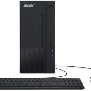 Acer Aspire TC-1770-UR12 Desktop | 13th Gen Intel Core i5-13400 10-Core Processor | 16GB 3200MHz DDR4 | 512GB M.2 2280 PCIe Gen 4 SSD | SD Card Reader | Intel Wi-Fi 6E AX211 | Windows 11 Home,Black