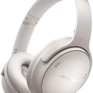 Bose QuietComfort Wireless Noise Cancelling Headphones, Bluetooth Over Ear Headphones with Up To 24 Hours of Battery Life, White Smoke