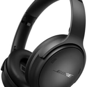 Bose QuietComfort Wireless Noise Cancelling Headphones, Bluetooth Over Ear Headphones with Up To 24 Hours of Battery Life, Black