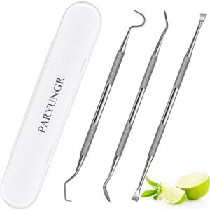 PARYUNGR Dental Tools, Professional Teeth Cleaning Tool Dental Oral Care Hygiene Kit, Stainless Steel Dental Pick Tooth Scraper Tartar Plaque Remover for Dentist, Personal Using, Pet with Storage Box
