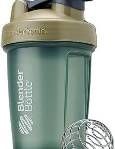 BlenderBottle Classic V2 Shaker Bottle Perfect for Protein Shakes and Pre Workout, 20oz, Full Color Tan