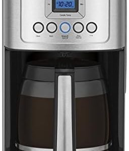 Cuisinart Coffee Maker, 14-Cup Glass Carafe, Fully Automatic for Brew Strength Control & 1-4 Cup Setting, Stainless Steel, DCC-3200P1