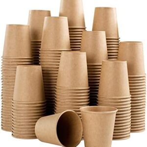 Lamosi 600 Pack 3 OZ Kraft Paper Cups, Disposable Bathroom Cups, Small Mouthwash Cups, Hot/Cold Beverage Cups for Home, Kitchen, Stores