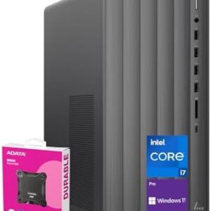 HP Newest Envy Intel i7 Premium Tower Desktop, Intel i7-14700 (Beats Intel i9-12900), 32GB RAM, 1TB SSD, Wi-Fi 6, SD Card Reader, Windows 11 Pro, Black, with External 512GB SSD Bundle