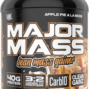 VMI Sports | Major Mass Lean Mass Gainer | Mass Gainer Protein Powder for Muscle Gain | Weight Gainer Protein Powder for Men | Weight Gainer for Women (Apple Pie, 4 Pounds)