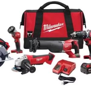 Milwaukee M18 Cordless LITHIUM-ION 6-Tool Combo Kit (2696-26)