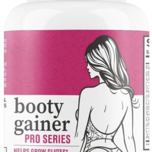Booty Gainer Pro Series - Weight Gainer for Women to Grow Thicker Booty & Larger Buttox | Helps Naturally Curve & Shape Body | Grow Rounder, Wider & Thicker Glutes for BBL Growth - 60 Capsules