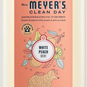 MRS. MEYER'S Clean Day 3 in 1 Dog Shampoo, White Peach Scent, 14oz