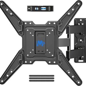 Mounting Dream UL Listed TV Wall Mount for Most 26-55 Inch TVs, Full Motion TV Mount with Perfect Center Design, Articulating Wall Mount TV Bracket Swivel and Tilt, Max VESA 400x400mm, Up to 77LBS